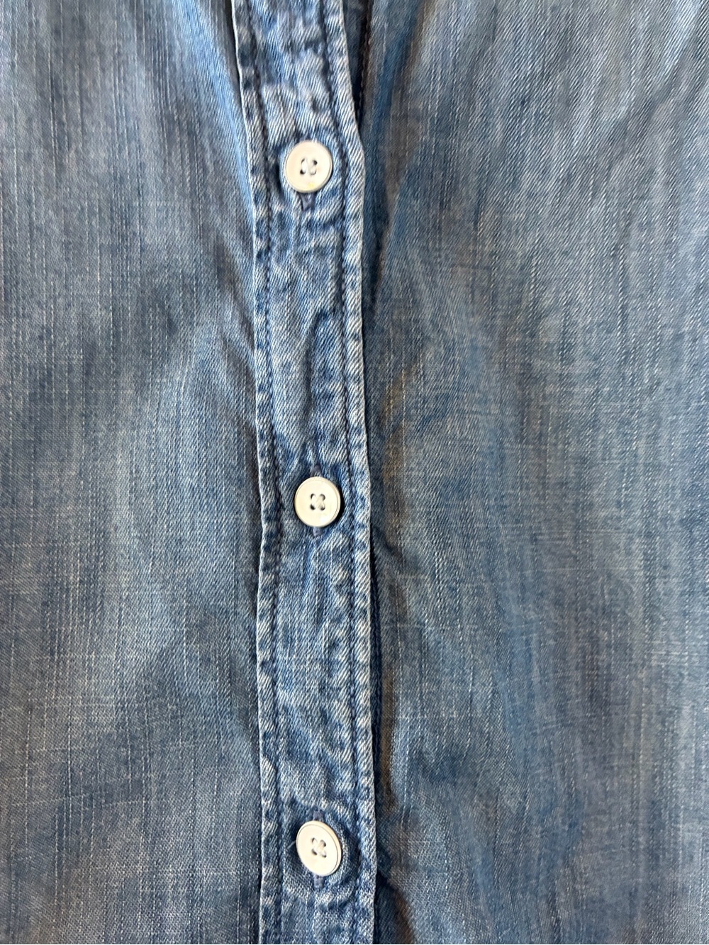 Chambray button down with ties - Picture 3 of 6